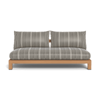 Pacific Teak 2 Seat Armless Sofa