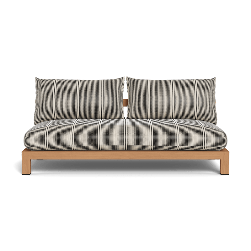 Pacific Teak 2 Seat Armless Sofa