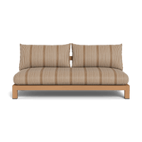 Pacific Teak 2 Seat Armless Sofa