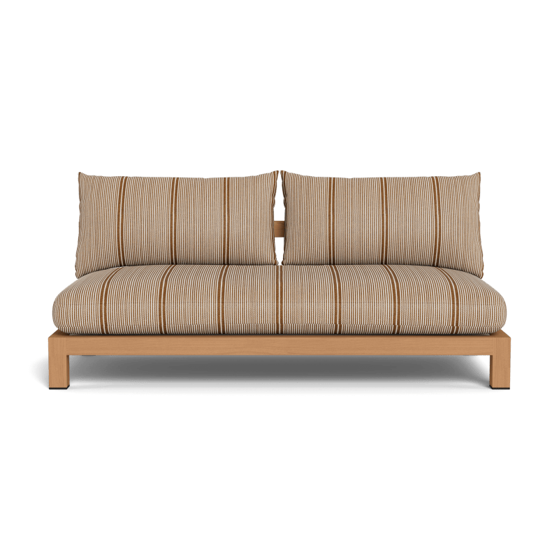 Pacific Teak 2 Seat Armless Sofa