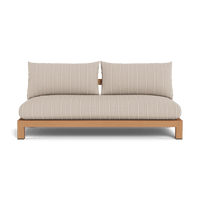 Pacific Teak 2 Seat Armless Sofa