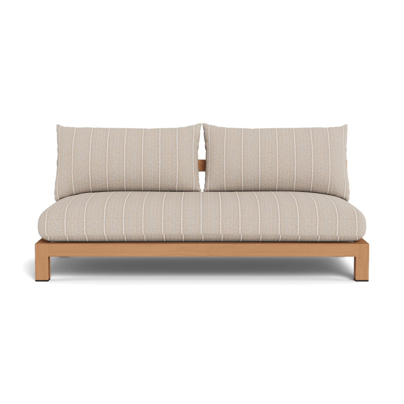 Pacific Teak 2 Seat Armless Sofa