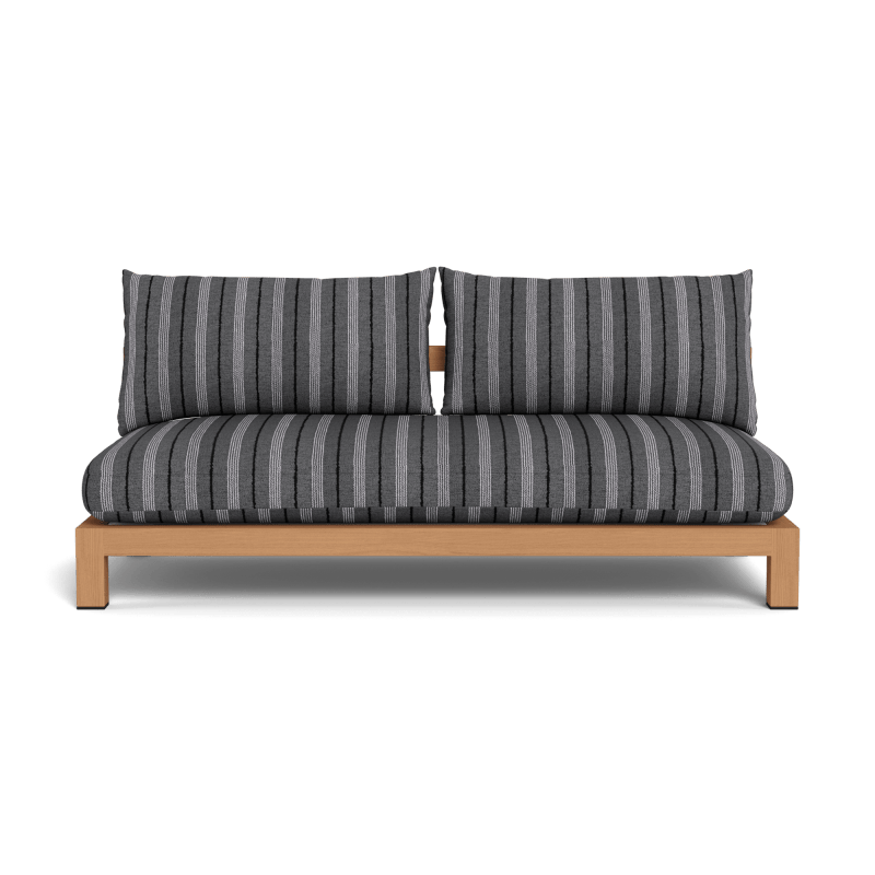 Pacific Teak 2 Seat Armless Sofa