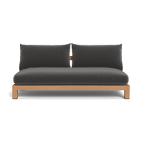 Pacific Teak 2 Seat Armless Sofa