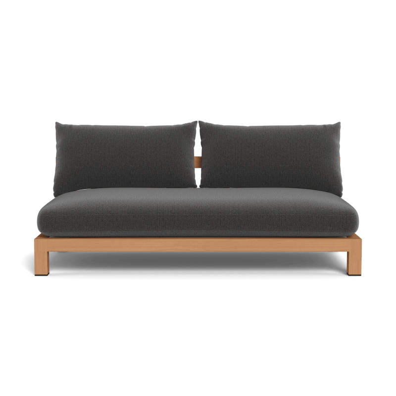 Pacific Teak 2 Seat Armless Sofa