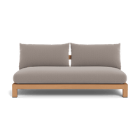 Pacific Teak 2 Seat Armless Sofa