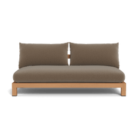 Pacific Teak 2 Seat Armless Sofa