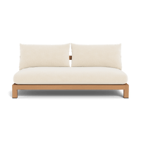 Pacific Teak 2 Seat Armless Sofa