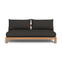 Pacific Teak 2 Seat Armless Sofa
