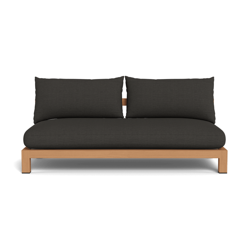 Pacific Teak 2 Seat Armless Sofa