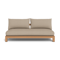 Pacific Teak 2 Seat Armless Sofa