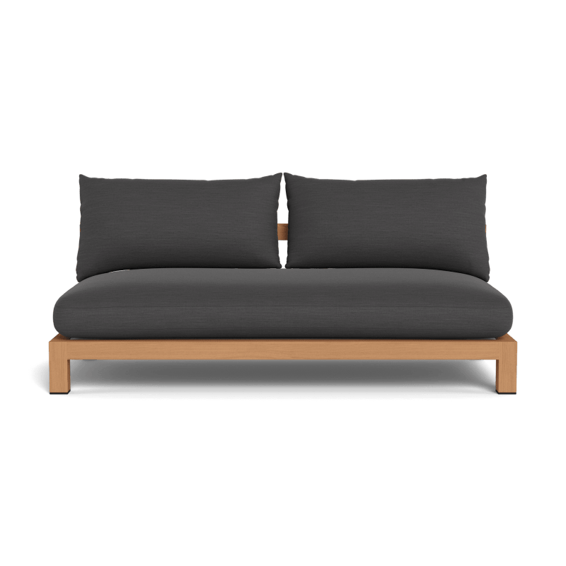 Pacific Teak 2 Seat Armless Sofa