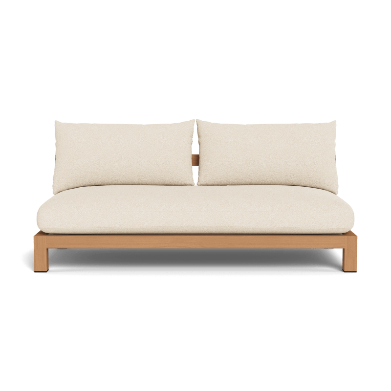 Pacific Teak 2 Seat Armless Sofa