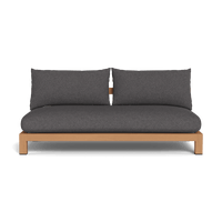Pacific Teak 2 Seat Armless Sofa