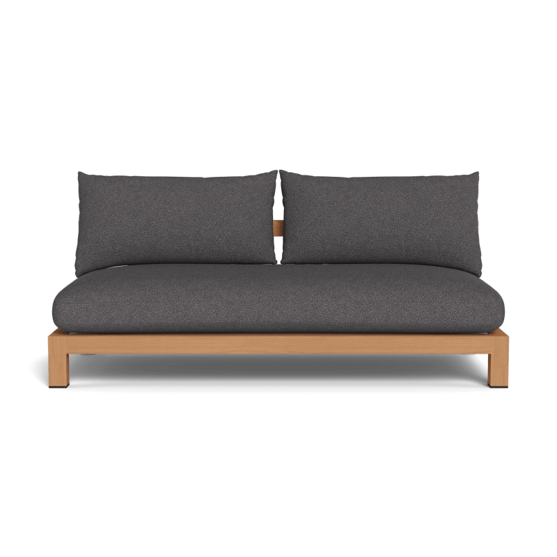 Pacific Teak 2 Seat Armless Sofa