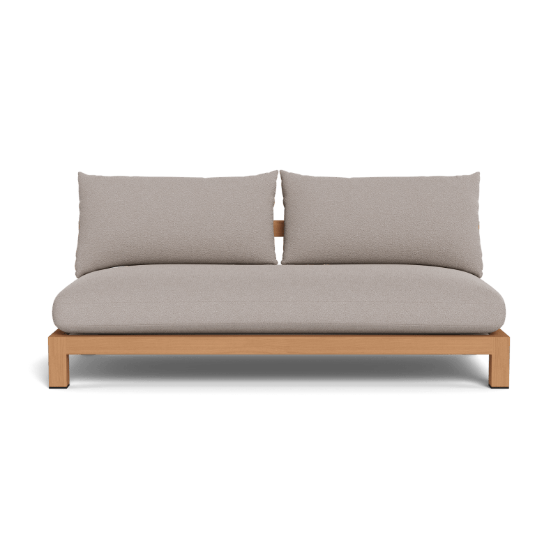Pacific Teak 2 Seat Armless Sofa