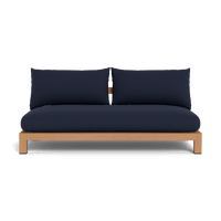 Pacific Teak 2 Seat Armless Sofa