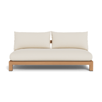 Pacific Teak 2 Seat Armless Sofa