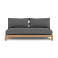 Pacific Teak 2 Seat Armless Sofa