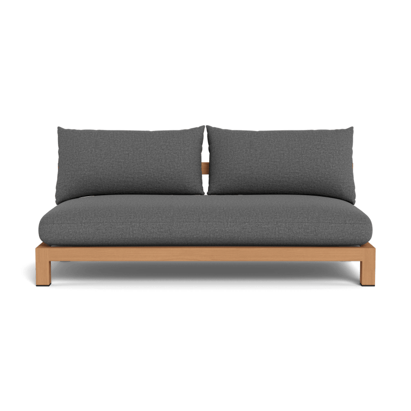 Pacific Teak 2 Seat Armless Sofa