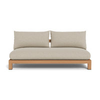 Pacific Teak 2 Seat Armless Sofa