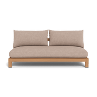 Pacific Teak 2 Seat Armless Sofa