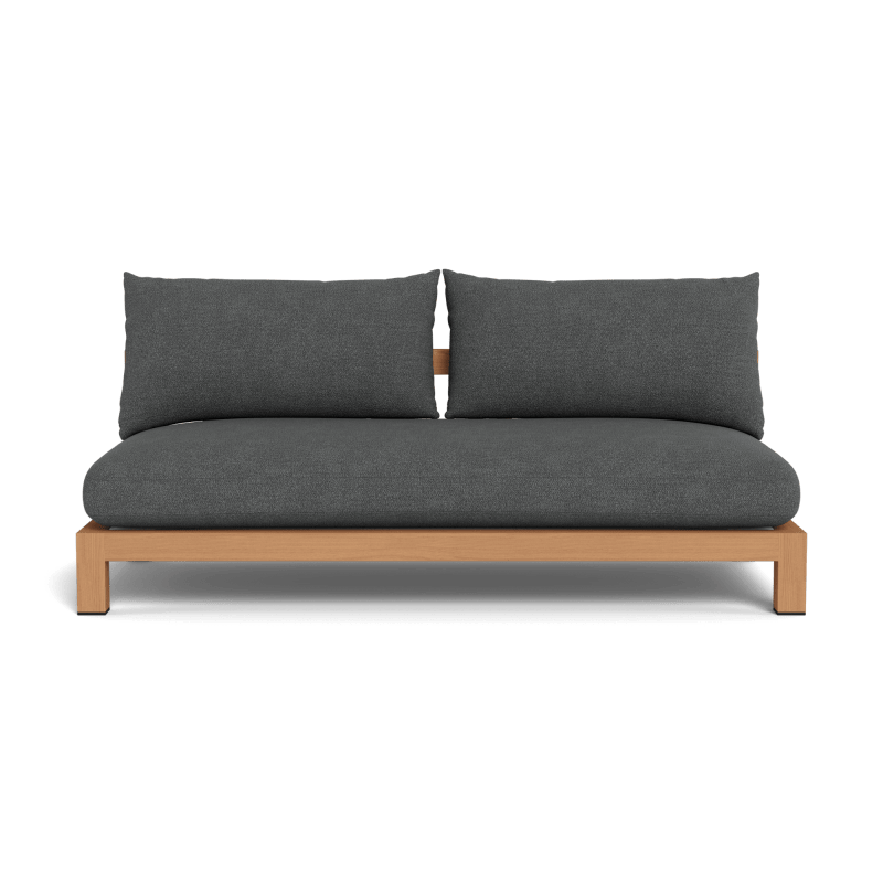 Pacific Teak 2 Seat Armless Sofa
