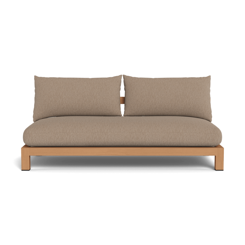Pacific Teak 2 Seat Armless Sofa