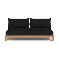 Pacific Teak 2 Seat Armless Sofa