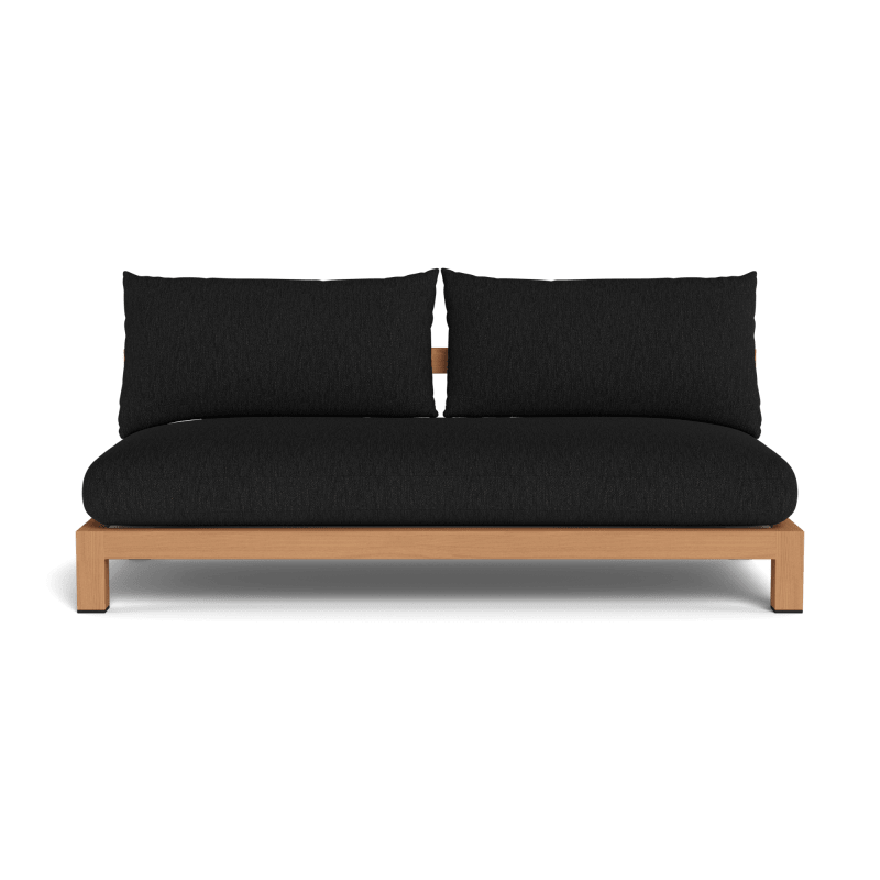 Pacific Teak 2 Seat Armless Sofa