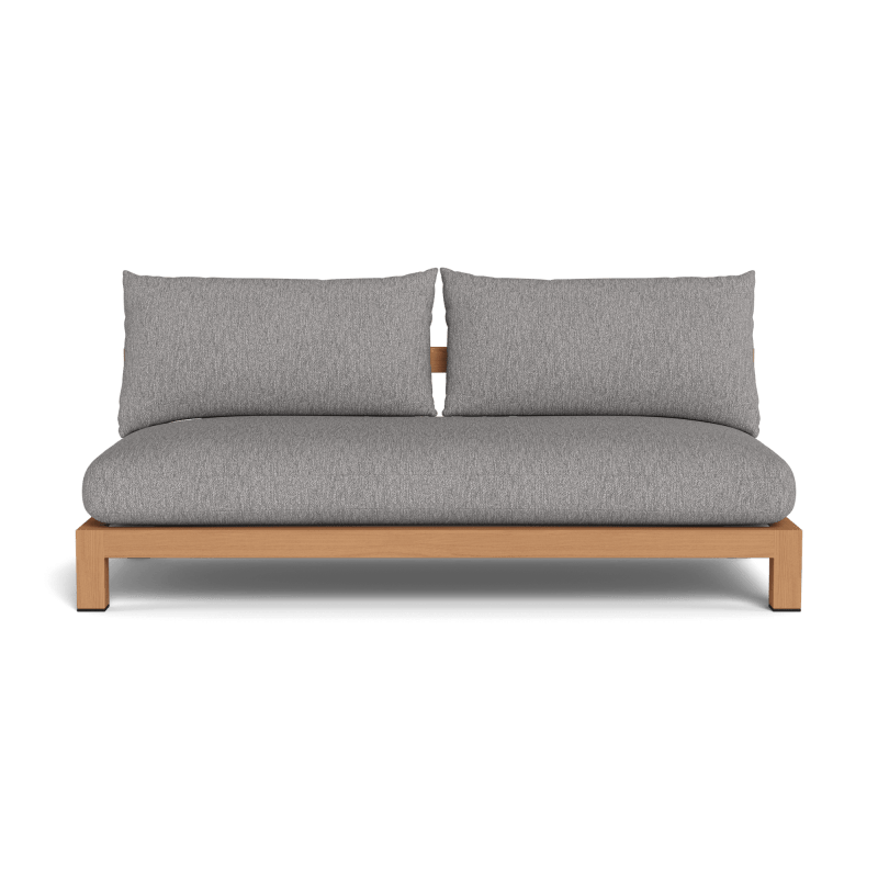 Pacific Teak 2 Seat Armless Sofa