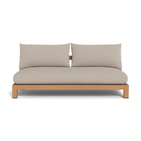 Pacific Teak 2 Seat Armless Sofa