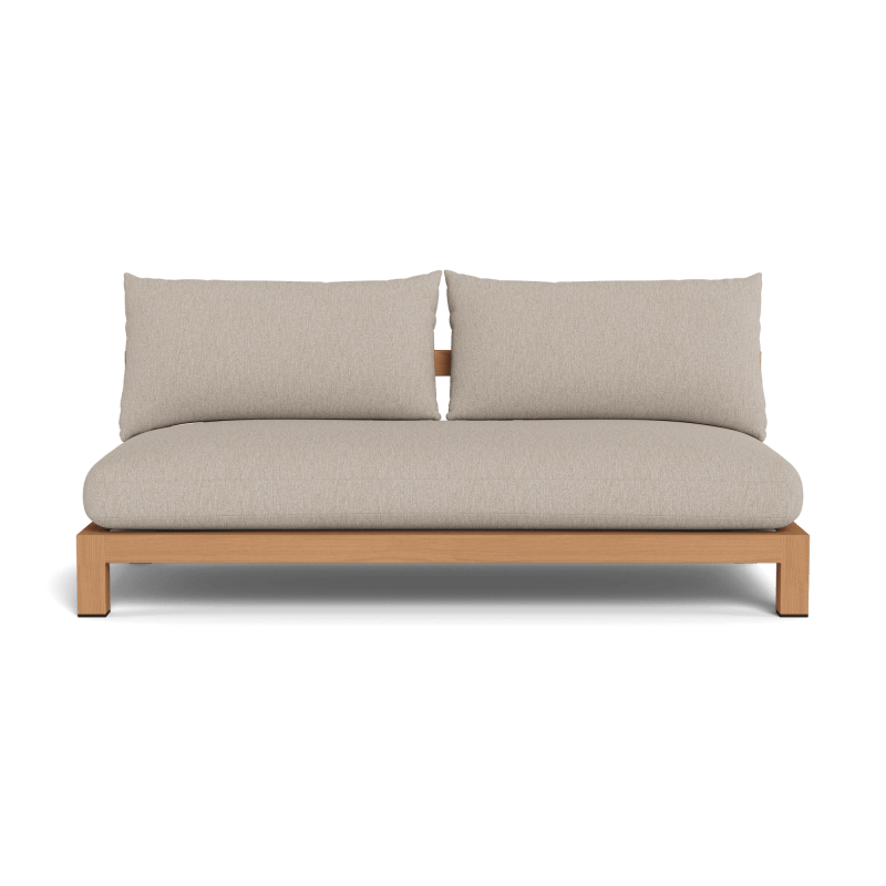 Pacific Teak 2 Seat Armless Sofa