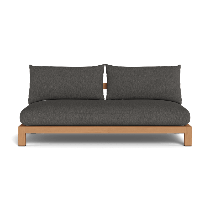 Pacific Teak 2 Seat Armless Sofa