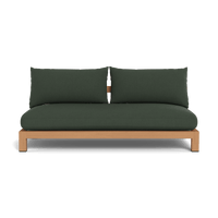 Pacific Teak 2 Seat Armless Sofa