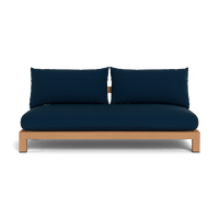 Pacific Teak 2 Seat Armless Sofa