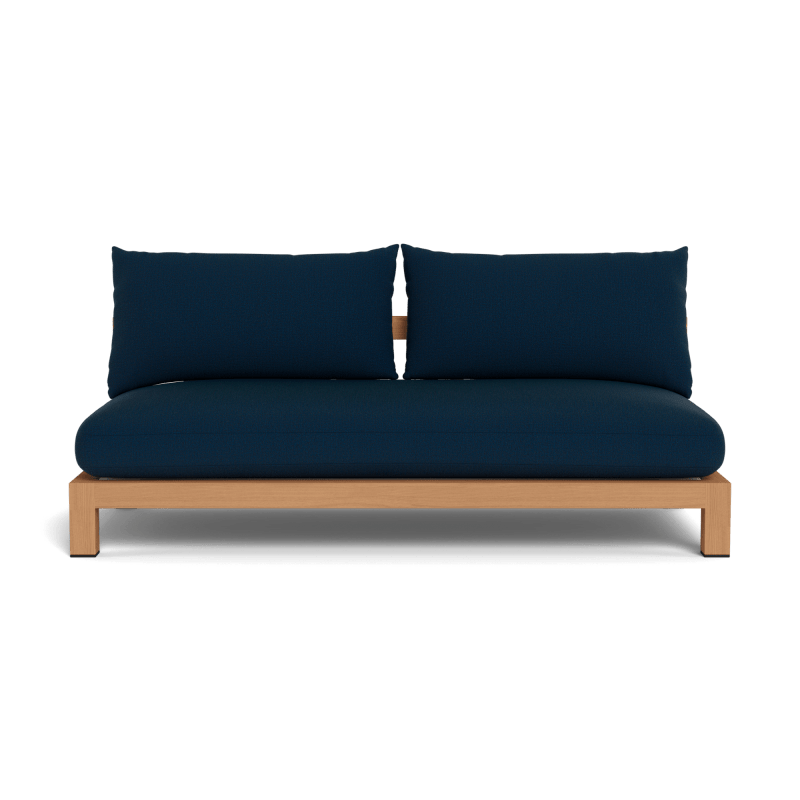 Pacific Teak 2 Seat Armless Sofa