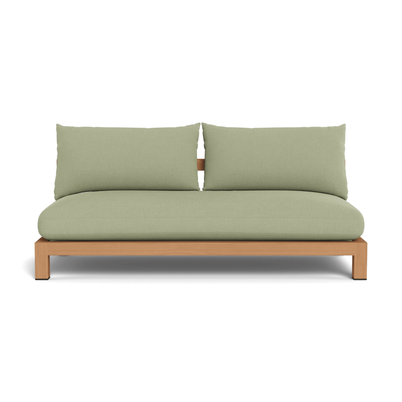 Pacific Teak 2 Seat Armless Sofa