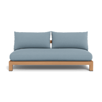 Pacific Teak 2 Seat Armless Sofa