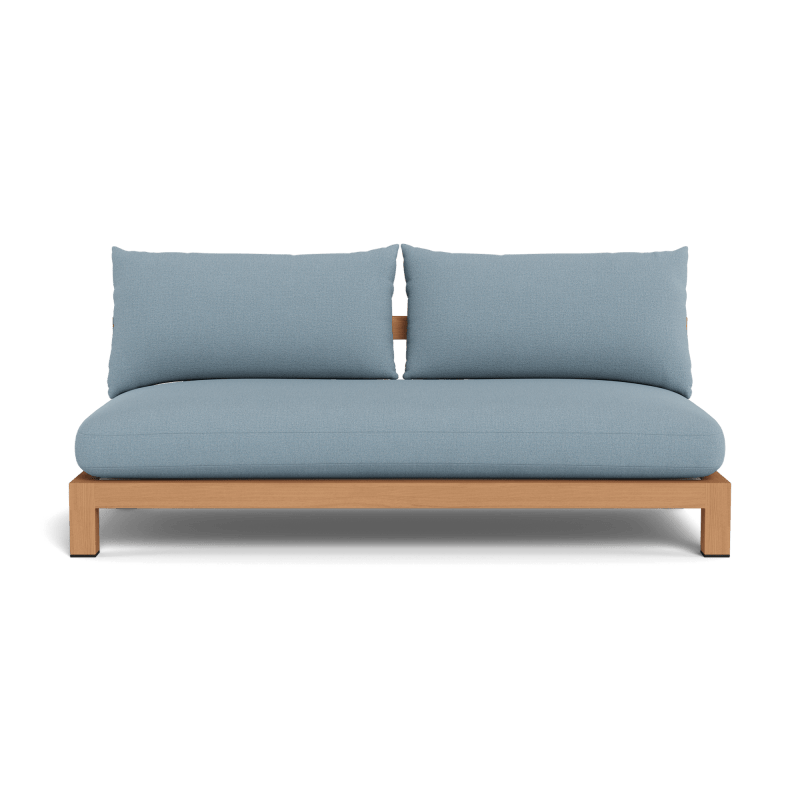 Pacific Teak 2 Seat Armless Sofa