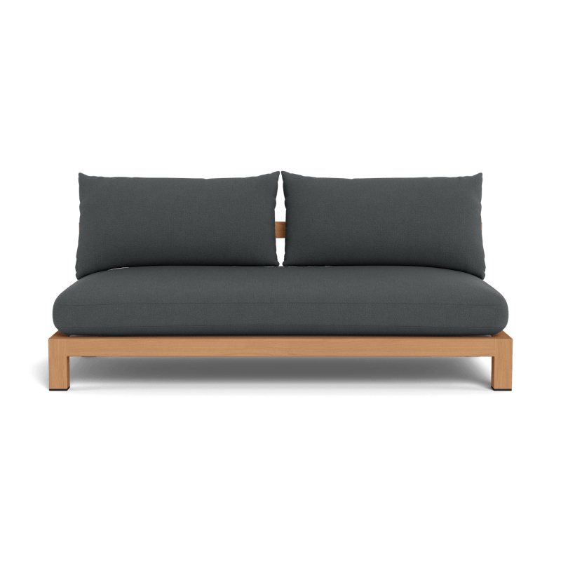 Pacific Teak 2 Seat Armless Sofa