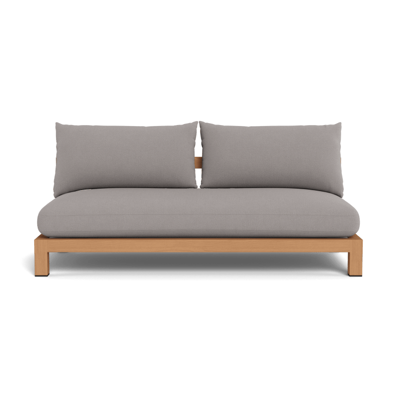 Pacific Teak 2 Seat Armless Sofa
