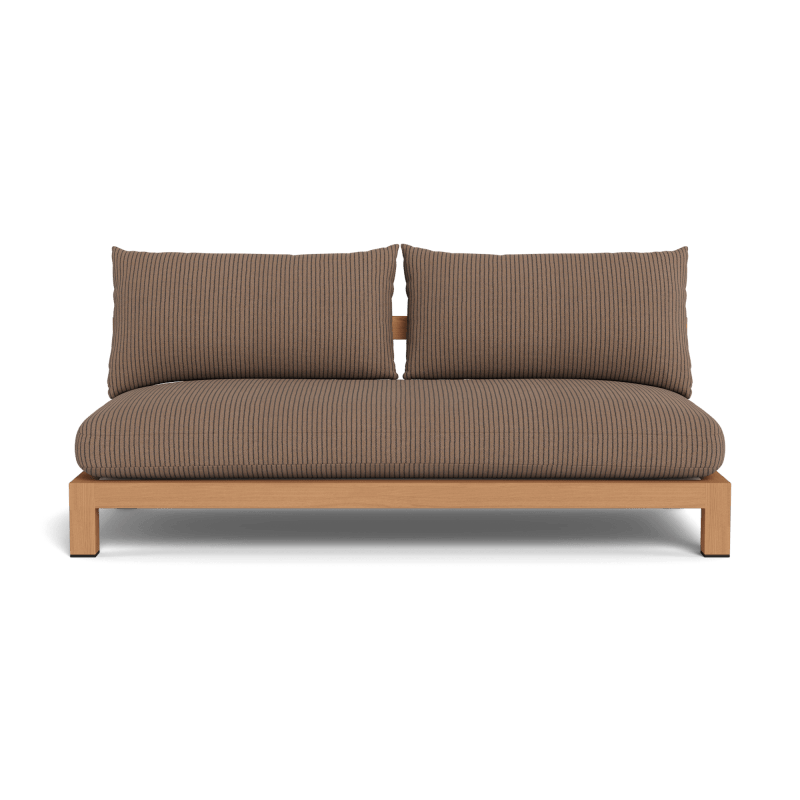 Pacific Teak 2 Seat Armless Sofa