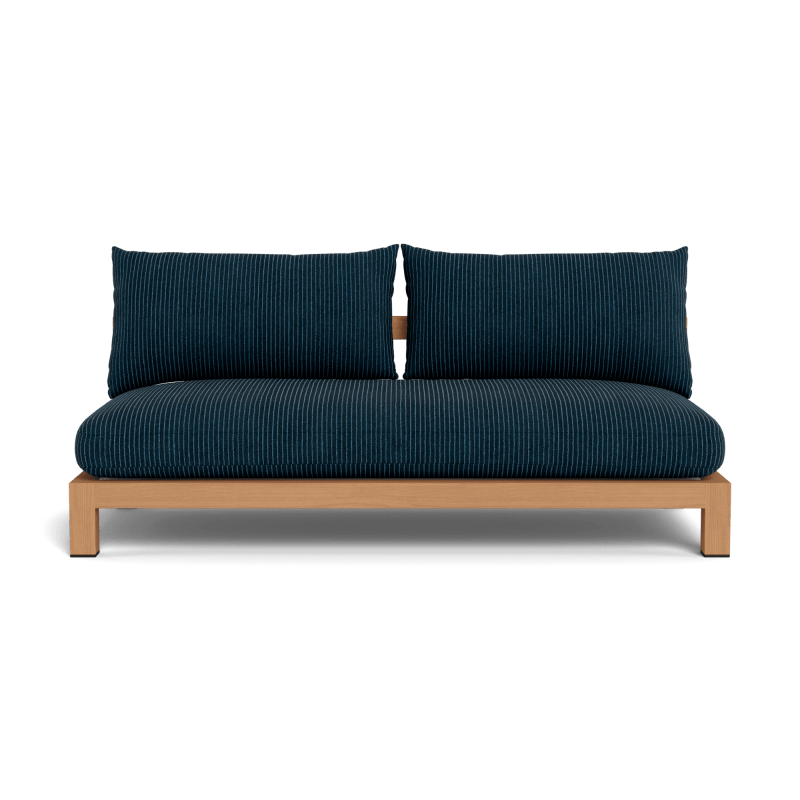 Pacific Teak 2 Seat Armless Sofa