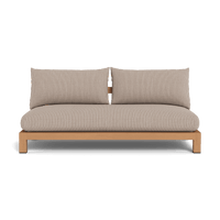 Pacific Teak 2 Seat Armless Sofa