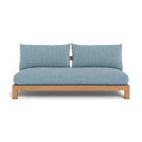 Pacific Teak 2 Seat Armless Sofa