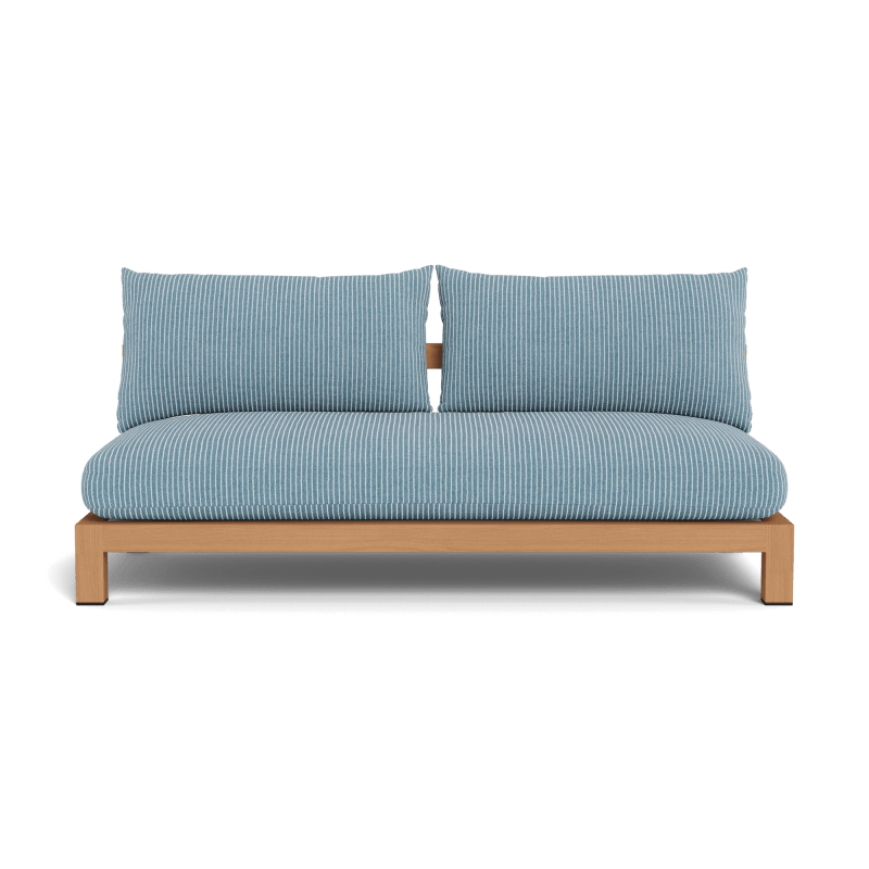 Pacific Teak 2 Seat Armless Sofa