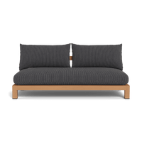 Pacific Teak 2 Seat Armless Sofa