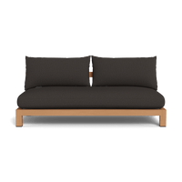 Pacific Teak 2 Seat Armless Sofa