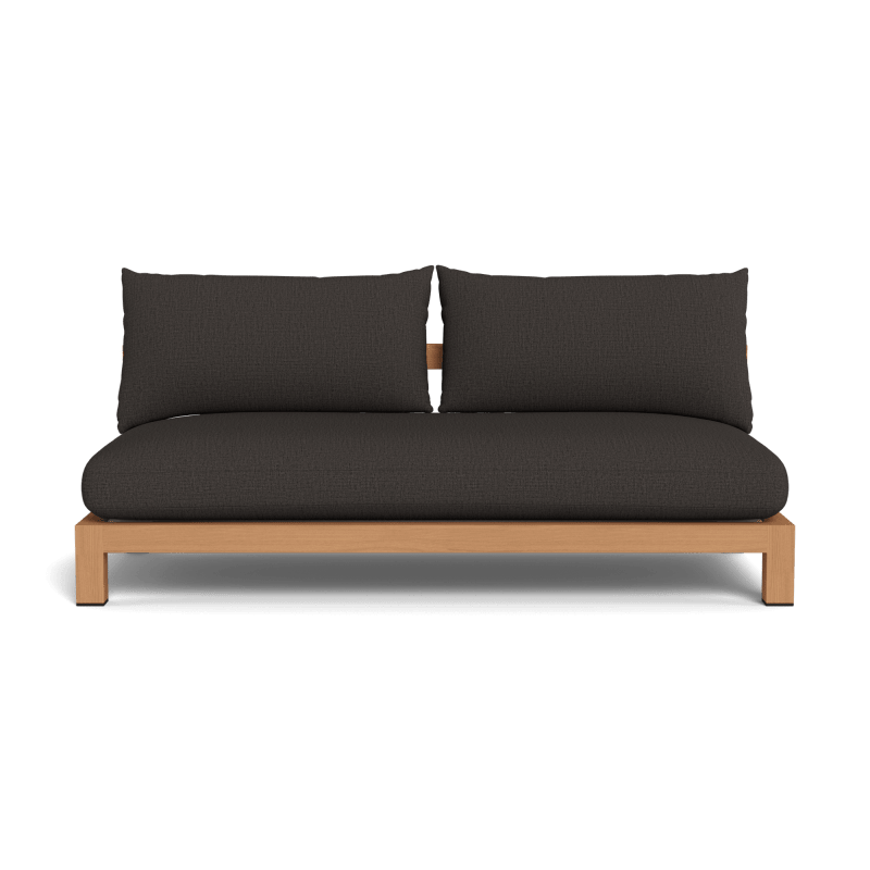 Pacific Teak 2 Seat Armless Sofa